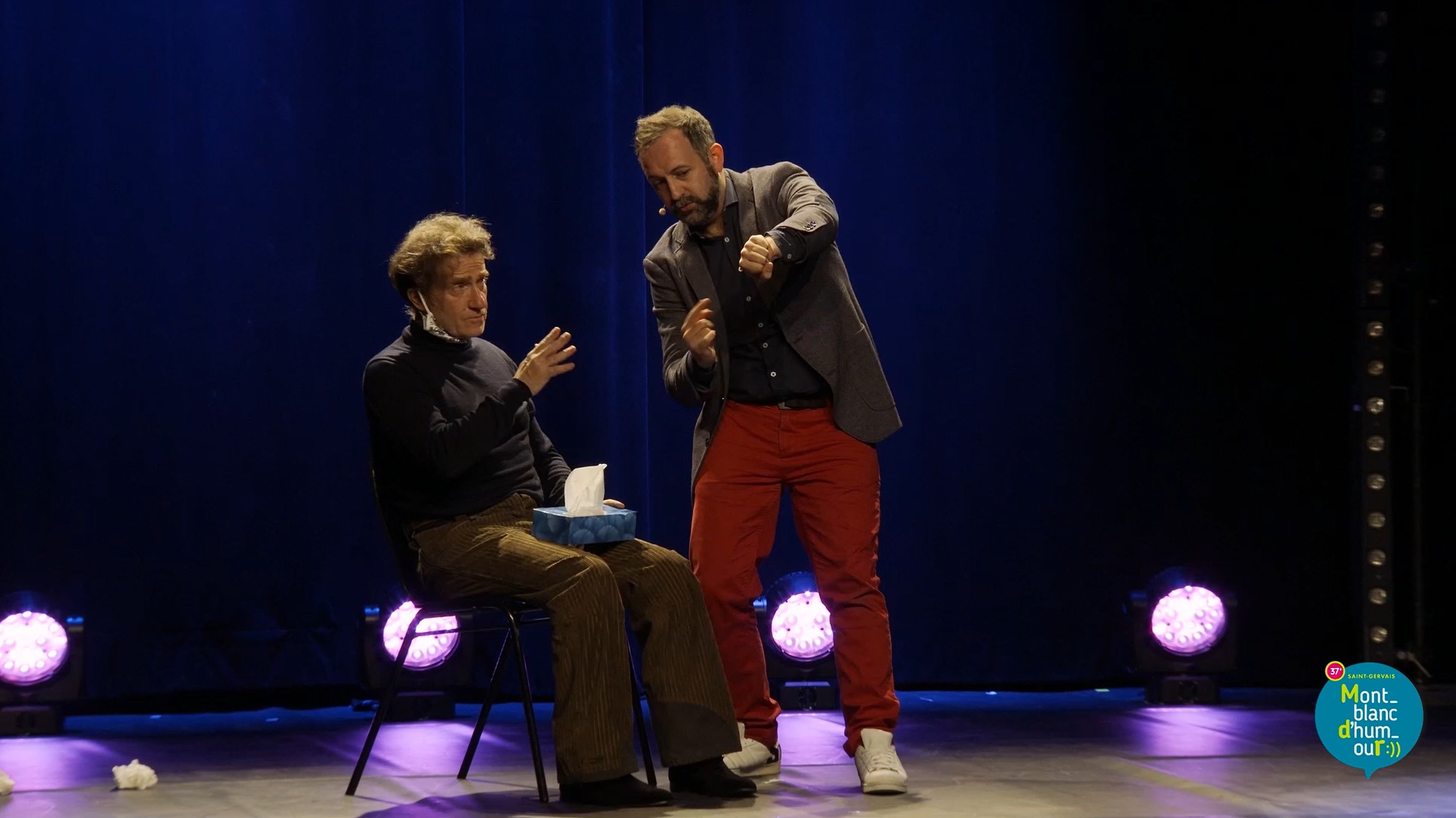 Prestation Pour le Festival D'Humour de Saint-Gervais avec Thierry Frémont